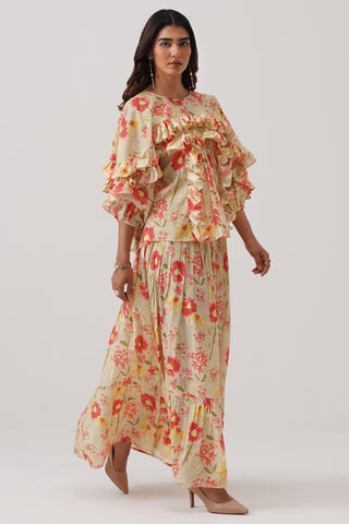 Poppy Bloom Maxi Skirt