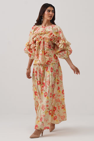 Poppy Bloom Maxi Skirt
