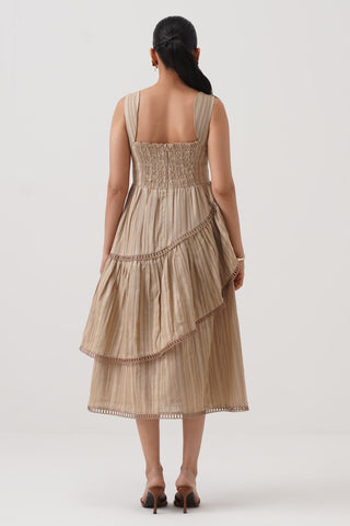 Dune Asymmetric Midi Dress