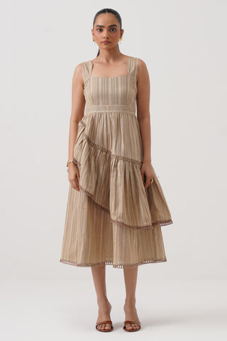 Dune Asymmetric Midi Dress