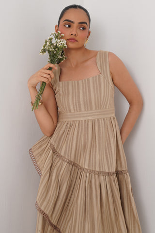 Dune Asymmetric Midi Dress