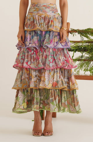 Gaia Tiered Maxi Skirt