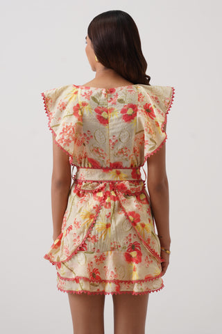 Poppy Flounced Skort Dress