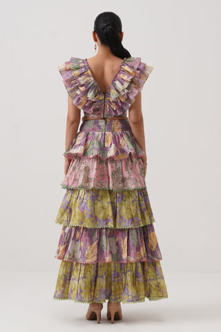 Garden Tiered Maxi Skirt