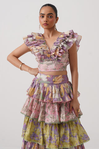Garden Tiered Maxi Skirt