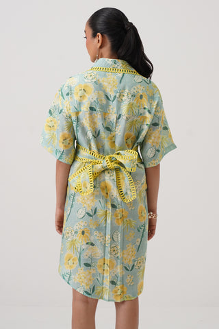 Mimosa Wrap Shirt Dress