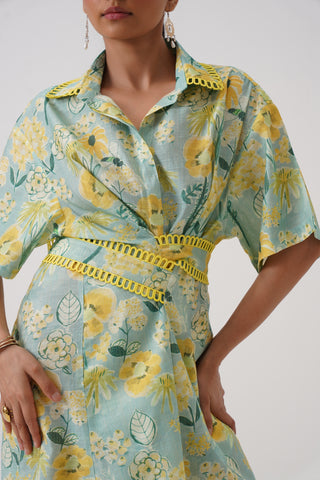 Mimosa Wrap Shirt Dress