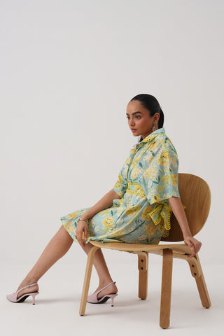 Mimosa Wrap Shirt Dress