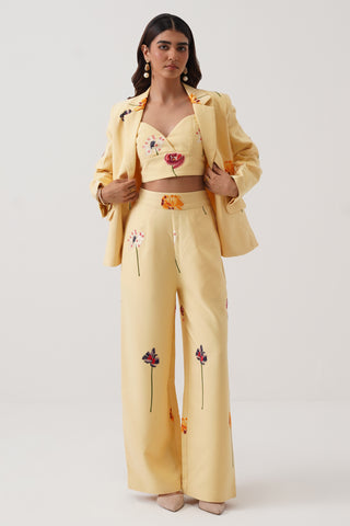 Acacia Emroidered 3- Piece Blazer Set