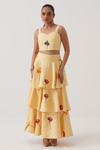 Verbena Embroidered Crop Top