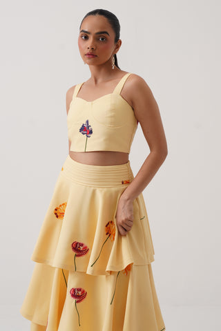 Verbena Embroidered Crop Top
