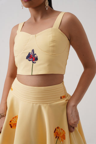 Verbena Embroidered Crop Top