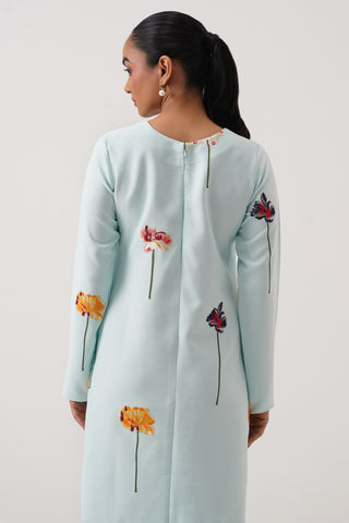 Aster Embroidered Shift Dress