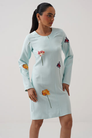 Aster Embroidered Shift Dress