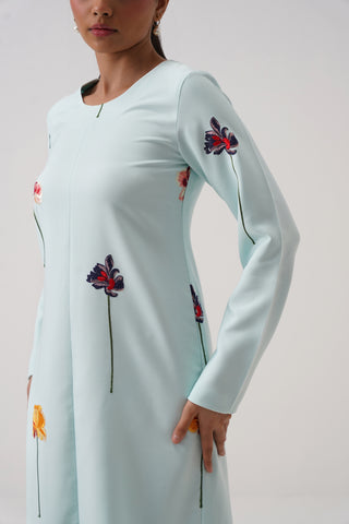 Aster Embroidered Shift Dress