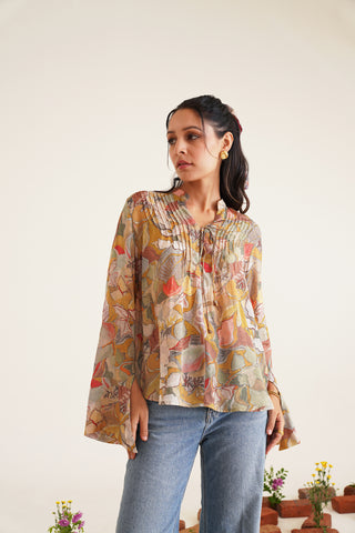 Emily Ochre Blouse