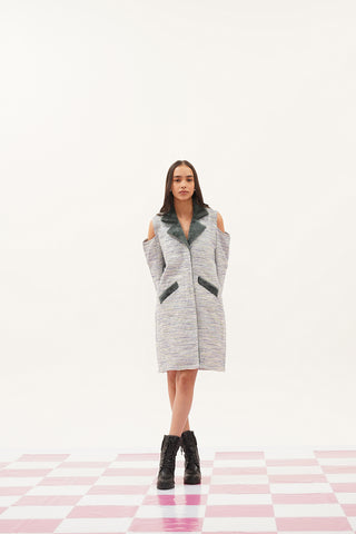 Liv Oversized Tweed Coat