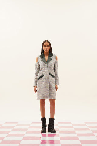 Liv Oversized Tweed Coat