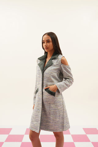 Liv Oversized Tweed Coat