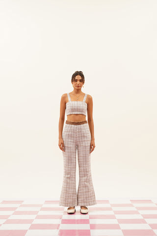 Seren Tweed Bell-bottom Pants