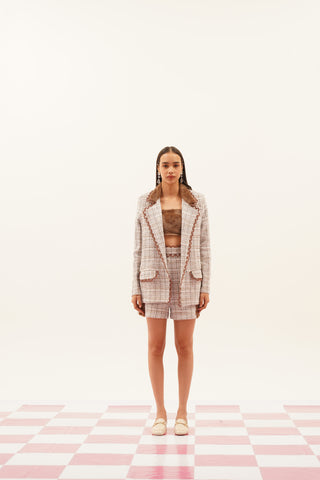 Amaris Oversized Tweed Blazer