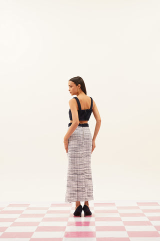 Kyna Tweed Maxi Skirt