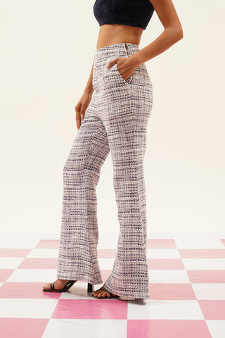 Aven Tweed Bell-bottom Pants