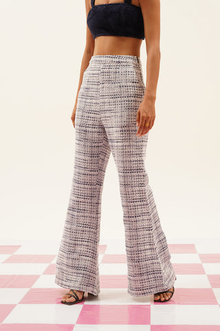 Aven Tweed Bell-bottom Pants