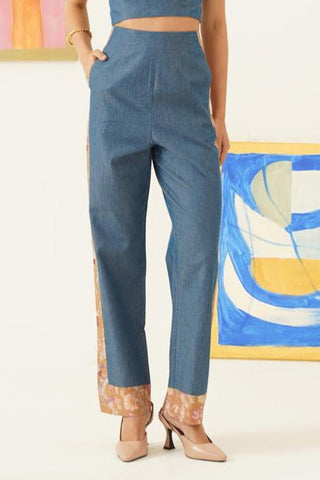 Maira Denim Blue Pants