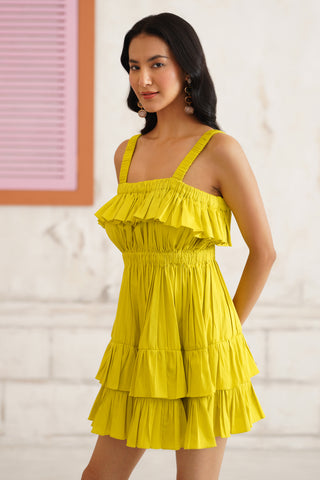 Yara Ruffle Mini Dress