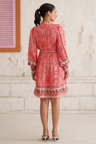 Kalila Coral Maternity Dress