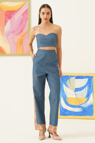 Maira Denim Blue Co-ord Set