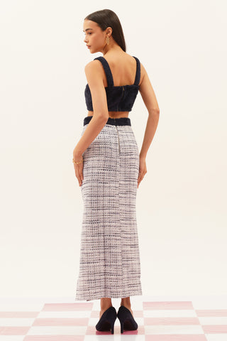 Kyna Tweed Maxi Skirt