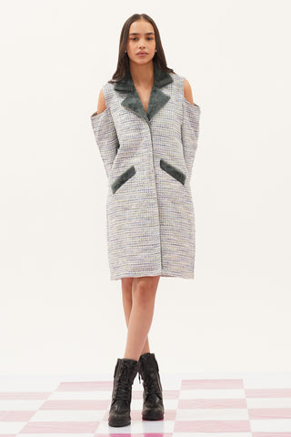 Liv Oversized Tweed Coat