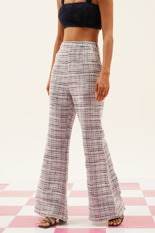 Aven Tweed Bell-bottom Pants