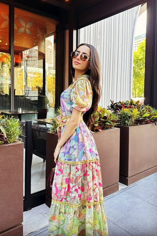 Florence Printed Midi Dress