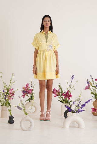 Valerie Lemon Cotton Dress